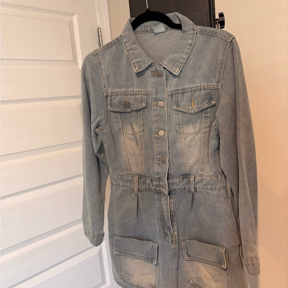 Denim Button-Up hean dress